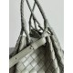 Falso Perfetto Borsa Bottega Veneta Parachute intrecciato Verde Imitazione Outlet Online