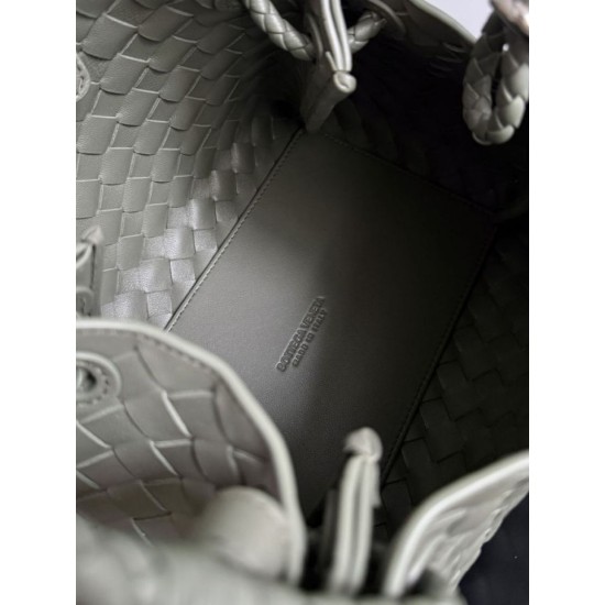 Falso Perfetto Borsa Bottega Veneta Parachute intrecciato Verde Imitazione Outlet Online