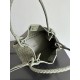 Falso Perfetto Borsa Bottega Veneta Parachute intrecciato Verde Imitazione Outlet Online