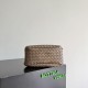 Falso Perfetto Borsa a tracolla Bottega Veneta Campana piccola intrecciata Marrone Imitazione Outlet Online