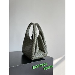 Falso Perfetto Borsa Campana Bottega Veneta media/grande intrecciata Verde Imitazione Outlet Online