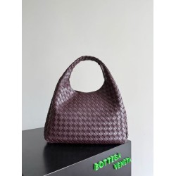 Falso Perfetto Borsa Campana Bottega Veneta media/grande intrecciata Marrone Imitazione Outlet Online