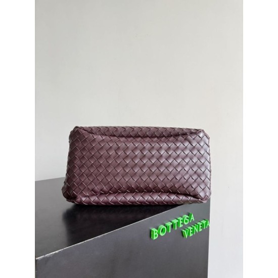 Falso Perfetto Borsa Campana Bottega Veneta media/grande intrecciata Marrone Imitazione Outlet Online