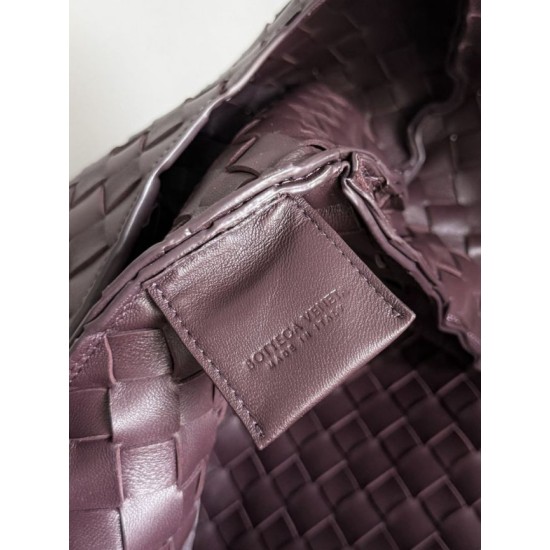 Falso Perfetto Borsa Campana Bottega Veneta media/grande intrecciata Marrone Imitazione Outlet Online