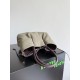 Falso Perfetto Borsa tote reversibile Bottega Veneta Pinacoteca intrecciato bordeaux Imitazione Outlet Online