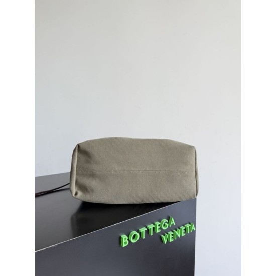 Falso Perfetto Borsa tote reversibile Bottega Veneta Pinacoteca intrecciato bordeaux Imitazione Outlet Online