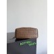 Falso Perfetto Borsa tote reversibile Bottega Veneta Pinacoteca intrecciato Marrone Imitazione Outlet Online