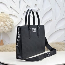 Falso Perfetto Borsa a tracolla Stefano Ricci con aquila in metallo e motivo coccodrillo nero Imitazione Outlet Online