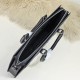 Falso Perfetto Borsa a tracolla Stefano Ricci con aquila in metallo e motivo coccodrillo nero Imitazione Outlet Online