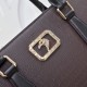 Falso Perfetto Borsa a tracolla Stefano Ricci con aquila in metallo e motivo coccodrillo Marrone Imitazione Outlet Online