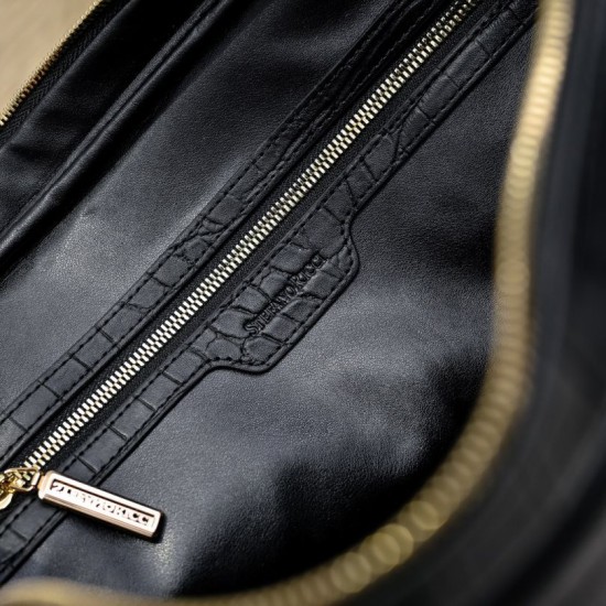 Falso Perfetto Borsa da lavoro Stefano Ricci modello coccodrillo nera Imitazione Outlet Online