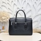 Falso Perfetto Borsa da lavoro da uomo Stefano Ricci in stampa coccodrillo opaca Nero Imitazione Outlet Online