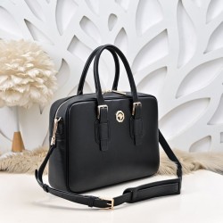Falso Perfetto Borsa da lavoro Stefano Ricci fantasia coccodrillo nera Imitazione Outlet Online