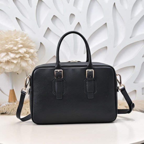 Falso Perfetto Borsa da lavoro Stefano Ricci fantasia coccodrillo nera Imitazione Outlet Online