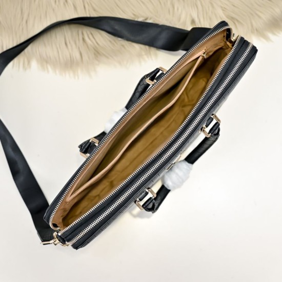 Falso Perfetto Borsa business Stefano Ricci Stampa coccodrillo Nero Imitazione Outlet Online