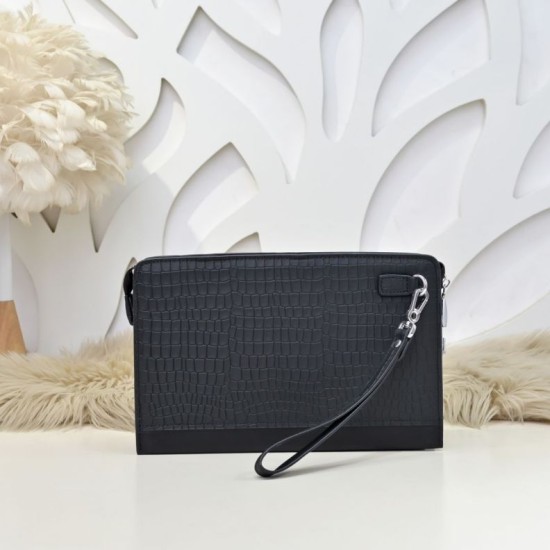 Premium Replica Borsa a mano da uomo Stefano Ricci coccodrillo opaca Nero Falso Perfetto Borsa a mano da uomo Stefano Ricci coccodrillo opaca Nero Imitazione Outlet Online