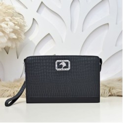 Falso Perfetto Borsa a mano da uomo Stefano Ricci coccodrillo opaca Nero Imitazione Outlet Online