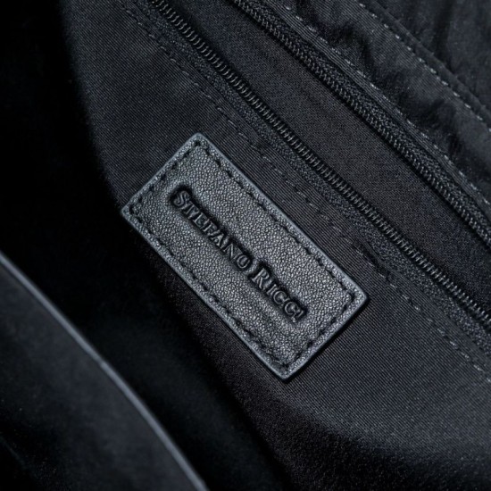 Premium Replica Borsa a mano da uomo Stefano Ricci coccodrillo opaca Nero Falso Perfetto Borsa a mano da uomo Stefano Ricci coccodrillo opaca Nero Imitazione Outlet Online