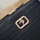 Falso Perfetto Borsa a tracolla Stefano Ricci fantasia coccodrillo Nero Imitazione Outlet Online