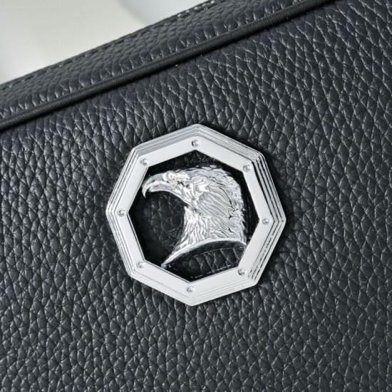 Falso Perfetto Borsa a tracolla Stefano Ricci Nero Imitazione Outlet Online