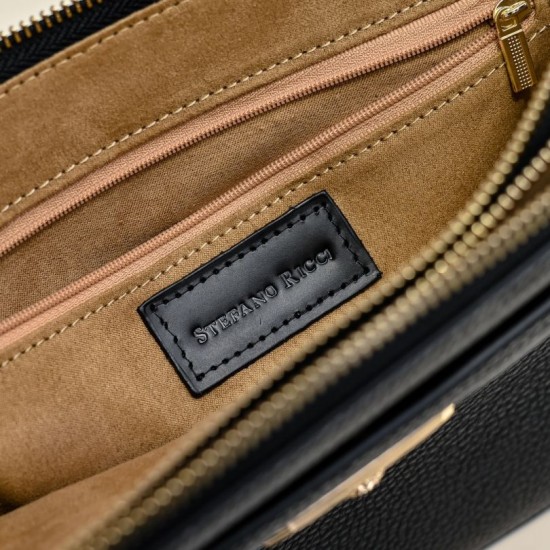 Falso Perfetto Borsa a tracolla Stefano Ricci nera Imitazione Outlet Online