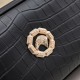 Falso Perfetto Borsa a mano Stefano Ricci con logo a forma di testa di cavallo color oro Imitazione Outlet Online