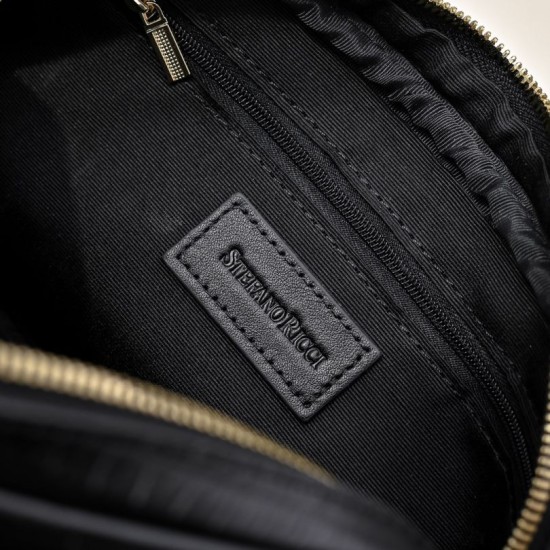 Falso Perfetto Borsa a mano Stefano Ricci con logo a forma di testa di cavallo color oro Imitazione Outlet Online