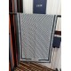 Premio Replica Sciarpa Dior Oblique misto cashmere blu navy 65x185 Imitazione Outlet
