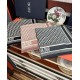 Premio Replica Sciarpa Dior Oblique misto cashmere Rosa 65x185 Imitazione Outlet
