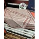Premio Replica Sciarpa Dior Oblique misto cashmere Rosa 65x185 Imitazione Outlet
