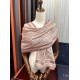 Premio Replica Sciarpa Dior Oblique misto cashmere Rosa 65x185 Imitazione Outlet