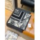 Premio Replica Sciarpa quadrata twill di seta e cashmere Dior Toile de Jouy Sauvage Nero 140 x 140 Imitazione Outlet