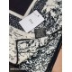 Premio Replica Sciarpa quadrata twill di seta e cashmere Dior Toile de Jouy Sauvage Nero 140 x 140 Imitazione Outlet