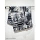 Premio Replica Sciarpa quadrata twill di seta e cashmere Dior Toile de Jouy Sauvage Nero 140 x 140 Imitazione Outlet
