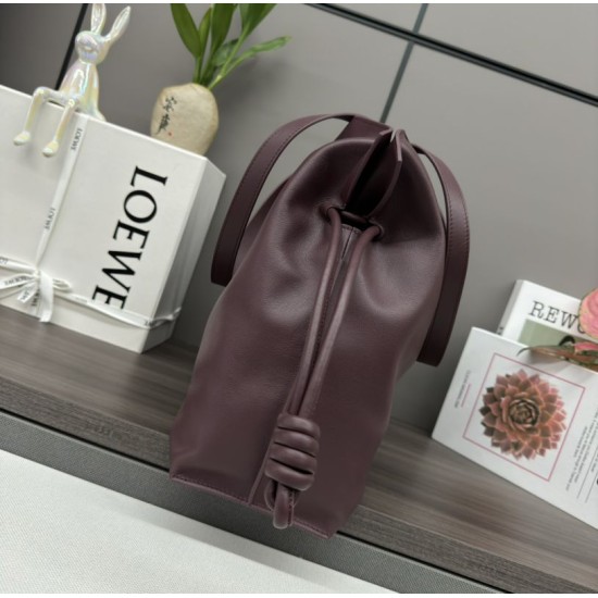 Premio Replica Borsa a mano grande Loewe Flamenco  nappa Gendi Rosso Imitazione Outlet
