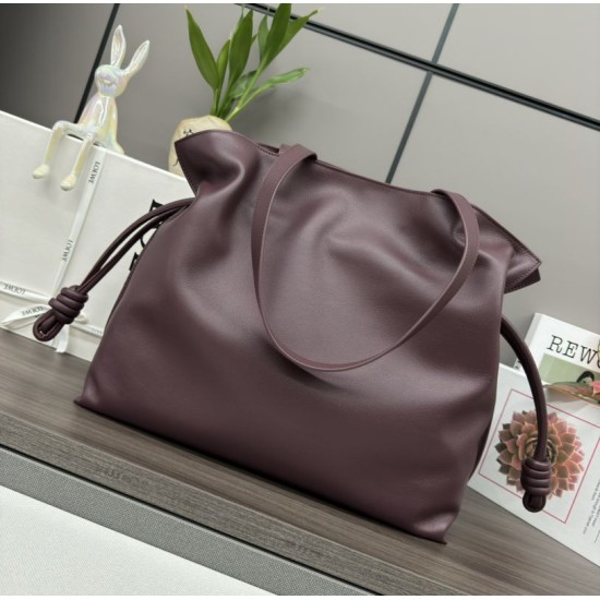 Premio Replica Borsa a mano grande Loewe Flamenco  nappa Gendi Rosso Imitazione Outlet