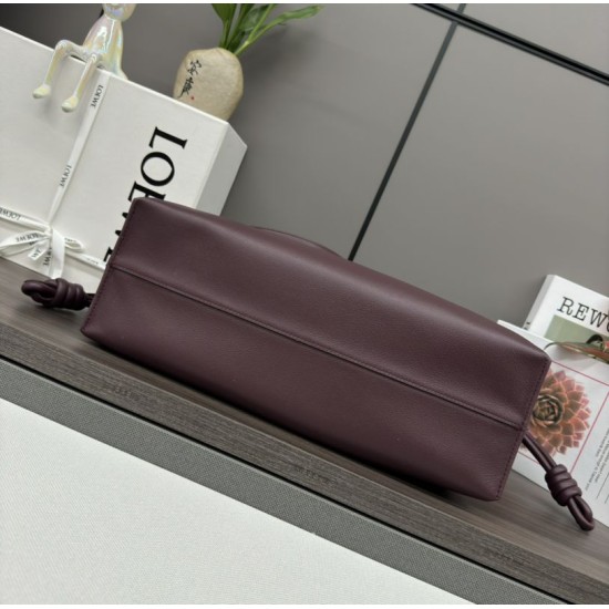 Premio Replica Borsa a mano grande Loewe Flamenco  nappa Gendi Rosso Imitazione Outlet