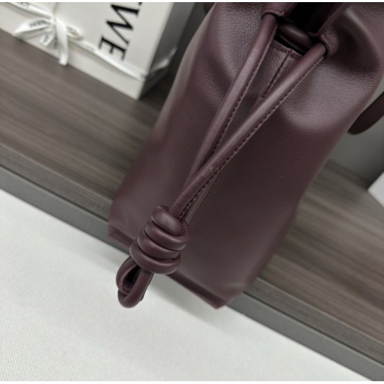 Premio Replica Borsa a mano grande Loewe Flamenco  nappa Gendi Rosso Imitazione Outlet