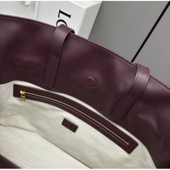 Premio Replica Borsa a mano grande Loewe Flamenco  nappa Gendi Rosso Imitazione Outlet