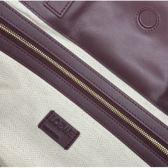 Premio Replica Borsa a mano grande Loewe Flamenco  nappa Gendi Rosso Imitazione Outlet