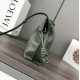 Premio Replica Borsa a mano Mini Loewe Flamenco nappa verde Imitazione Outlet