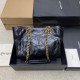 Premio Replica Borse YSL Saint Laurent Niki piccola shopping pelle bovina oliata e cerata nera Imitazione Outlet