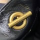 Premio Replica Borse YSL Saint Laurent Niki piccola shopping pelle bovina oliata e cerata nera Imitazione Outlet
