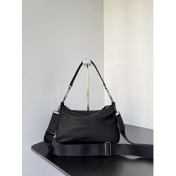 Premio Replica Borsa a tracolla piccola Balenciaga Le City Moto nylon nera Imitazione Outlet