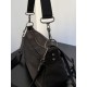 Premio Replica Borsa a tracolla piccola Balenciaga Le City Moto nylon nera Imitazione Outlet