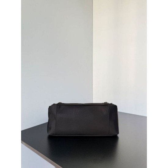 Premio Replica Borsa a tracolla piccola Balenciaga Le City Moto nylon nera Imitazione Outlet