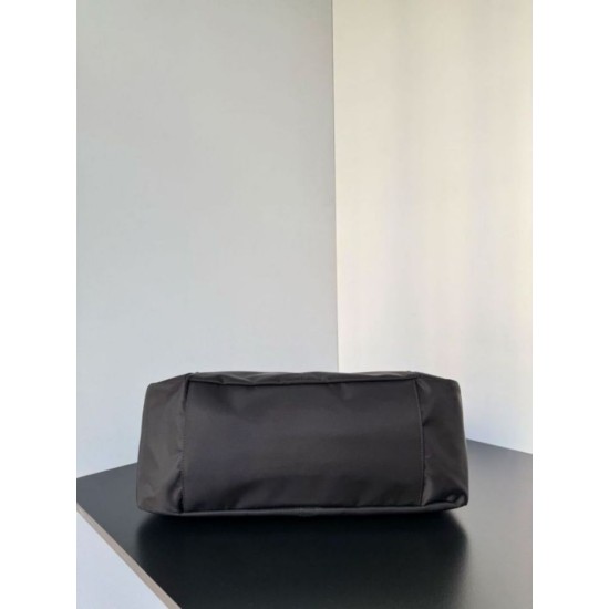 Premio Replica Borsa a tracolla media Balenciaga Le City Moto in nylon nero Imitazione Outlet