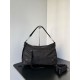 Premio Replica Borsa a tracolla media Balenciaga Le City Moto in nylon nero Imitazione Outlet