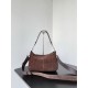 Premio Replica Borsa a tracolla piccola Balenciaga Le City scamosciata marrone Imitazione Outlet
