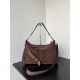 Premio Replica Borsa a tracolla media Balenciaga Le City scamosciata marrone Imitazione Outlet